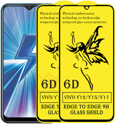 KING COVERS Edge To Edge Tempered Glass for Vivo Y12(Pack of 2)