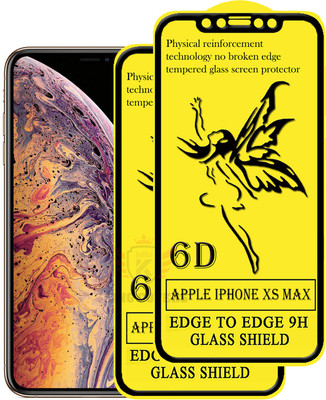KING COVERS Edge To Edge Tempered Glass for Apple iPhone XS Max(Pack of 2)