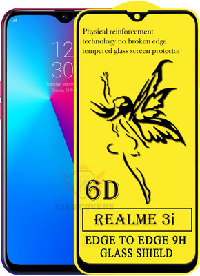 KING COVERS Edge To Edge Tempered Glass for Realme 3i(Pack of 1)