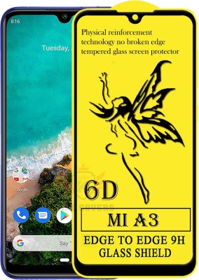 KING COVERS Edge To Edge Tempered Glass for Mi A3(Pack of 1)