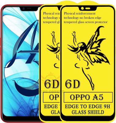 KING COVERS Edge To Edge Tempered Glass for Oppo A5s(Pack of 2)