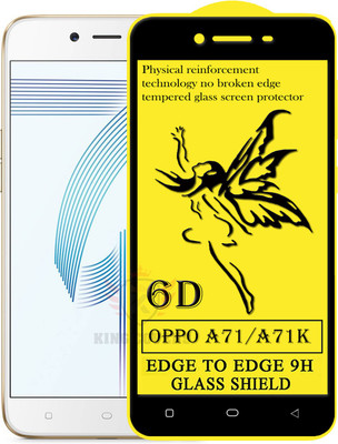 KING COVERS Edge To Edge Tempered Glass for Oppo A71(Pack of 1)