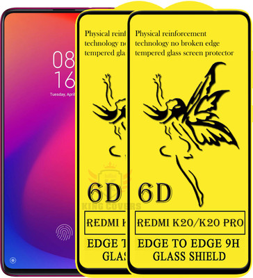 KING COVERS Edge To Edge Tempered Glass for Mi K20 Pro(Pack of 2)