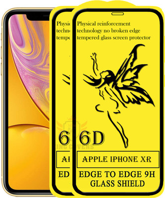KING COVERS Edge To Edge Tempered Glass for Apple iPhone XR(Pack of 2)