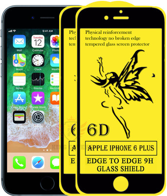 KING COVERS Edge To Edge Tempered Glass for Apple iPhone 6 Plus(Pack of 2)