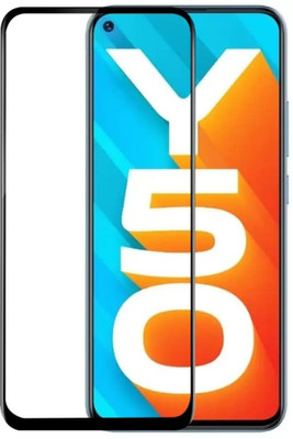 HI-TECH Edge To Edge Tempered Glass for Vivo Y50(Pack of 1)