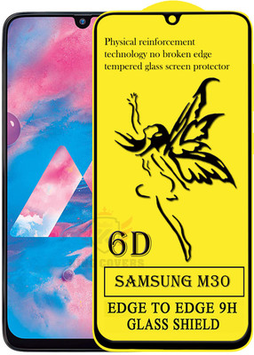 KING COVERS Edge To Edge Tempered Glass for Samsung Galaxy M30(Pack of 1)