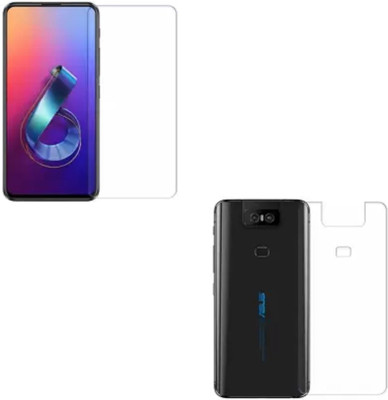 ELEF Front and Back Tempered Glass for Zenfone 6Z(Pack of 2)