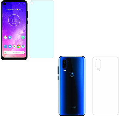 ELEF Front and Back Tempered Glass for Moto One Vision(Pack of 2)