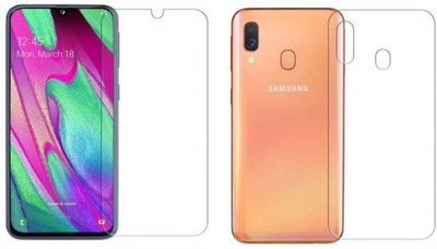 ELEF Front and Back Tempered Glass for Samsung Galaxy M01(Pack of 2)