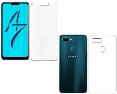 ELEF Front and Back Tempered Glass for Oppo A5(Pack of 2)