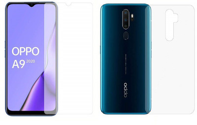 ELEF Front and Back Tempered Glass for Oppo A5 2020, Oppo A9 2020(Pack of 2)
