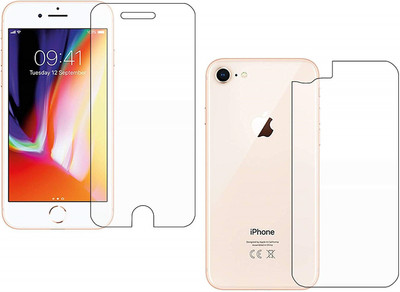 ELEF Front and Back Tempered Glass for Apple Iphone 8(Pack of 2)