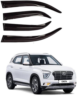 guruji system For Non-convertibles Front, Rear Wind Deflector(Clear Tata NA)