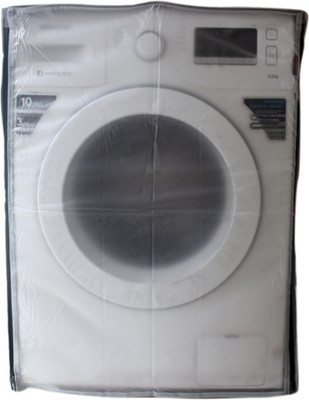 DURA SAFE Front Loading Washing Machine  Cover(Width: 61 cm, GREY, WHITE TRANSPORANT)