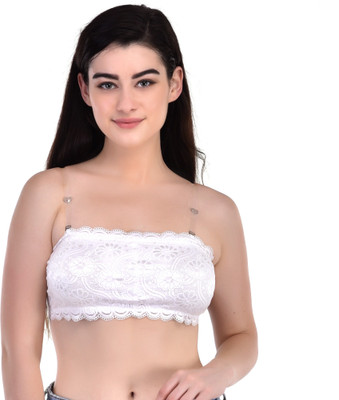 SD Fashions Women Bralette Lightly Padded Bra(White)