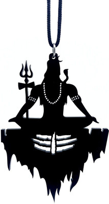 Ridivansh Creations Acrylic Lord Shiva Black Car Hanging Ornament(Pack of 1)