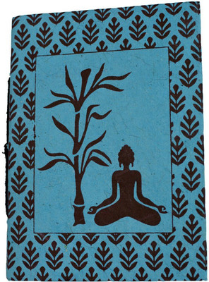Parmatma Handicrafts Handmade Journal A5 Journal Unruled 200 Pages(Blue, Pack of 4)