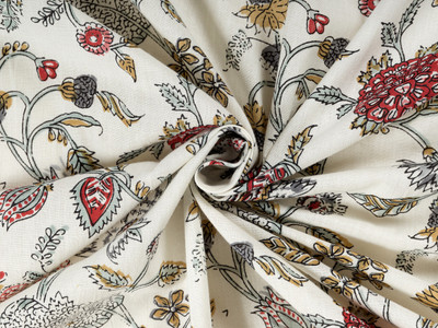 Ravaiyaa - Attitude Is Everything Pure Cotton Floral Print Multi-purpose Fabric