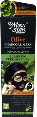 Moonstar Charcoal Mask Peel Off, Activated Blackhead Remove Mask(100 g)