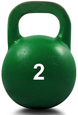 Ankaro Strength Training / Fitness Kettlebell, Solid Cast Iron Kettlebell Weights Green Kettlebell(2 kg)