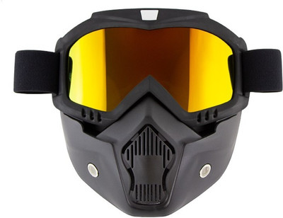 SELVIKE 109-SLV-911 GOGGLE FULL FACE MASK ORANGE Wood-working  Safety Goggle(Free-size)