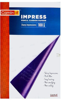 Camlin PENCIL CARBON PAPER UNRULED A4 20 gsm Carbon Paper(Set of 2, Blue)