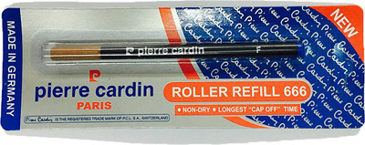 PIERRE CARDIN 666 Roller Refill(Pack of 10, Ink Color - Blue)