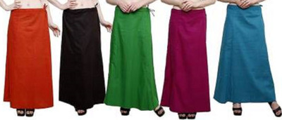 Gugaliya RAMA.MARRON.GREEN.BLACK.RED Pure Cotton Petticoat(Medium)