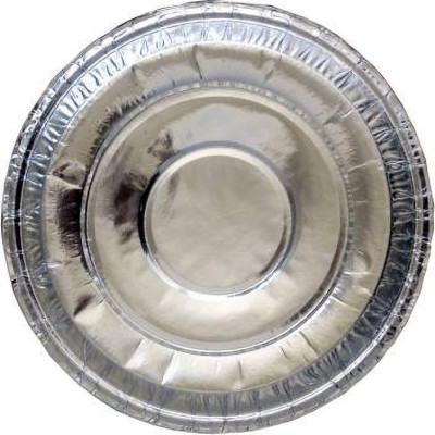 Maples Disposable-Silver-Paper-Dinner-Plate Dinner Plate(Pack of 100)