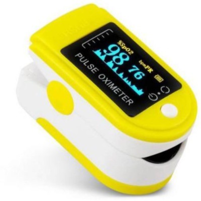 SYARA EWM_723V_Pulse Oximeter Finger Oximetry SPO2 Blood Oxygen Saturation Monitor Heart Rate Monitor Rotatable OLED Digital Display Portable with Batteries and Lanyard Pulse Oximeter Pulse Oximeter(Yellow)