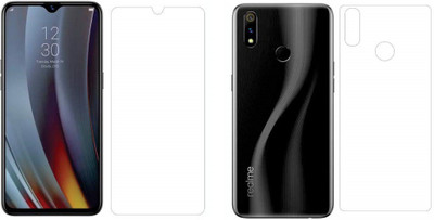 ELEF Front and Back Tempered Glass for Realme 3 Pro(Pack of 2)