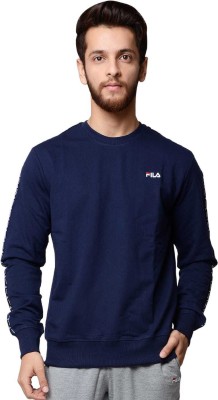 FILA Full Sleeve Solid Men Sweatshirt