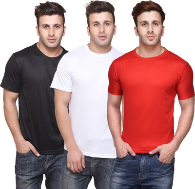 Concepts Solid Men Round Neck Multicolor T-Shirt