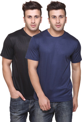 Concepts Solid Men Round Neck Multicolor T-Shirt