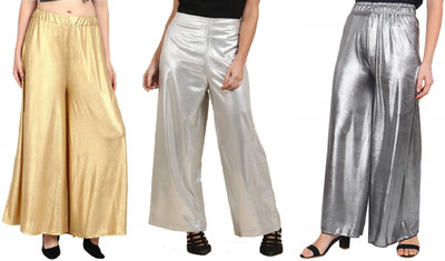 SriSaras Loose Fit Women Multicolor Trousers