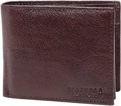 Teakwood Men Casual Brown Genuine Leather Wallet(6 Card Slots)