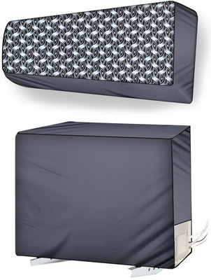 Stylista Air Conditioner  Cover(Width: 111.76 cm, Grey)