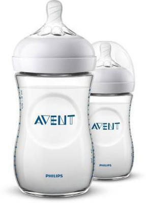 Philips Avent Feeding Bottle Twin Pack 260ml - 260 ml(White, Clear)