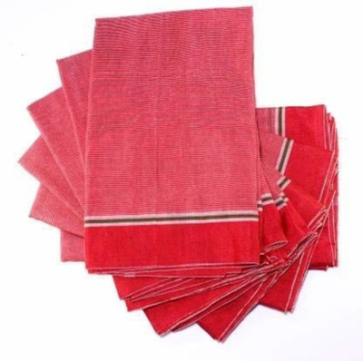 SHRI ANAND Cotton 6 GSM Face, Bath, Hand Gamcha Set(Pack of 6)