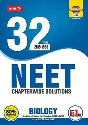 32 Years Neet-Aipmt Chapterwise Solutions - Biology 2019 (English, Paperback)(Paperback, MTG EDITORIAL BOARD)