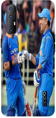 Bluvver Back Cover for Oppo Reno3 Pro/CPH2035 Printed Mahendra Singh Dhoni,Virat Kohli Back Cover(Multicolor, Waterproof, Pack of: 1)