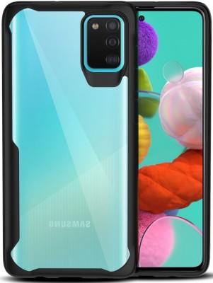 CELLCAMPUS Back Cover for Samsung Galaxy A21s(Transparent, Black, Grip Case, Pack of: 1)