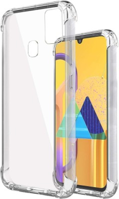 CELLCAMPUS Pouch for Samsung Galaxy M21(Transparent, White, Grip Case, Pack of: 1)