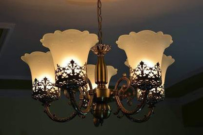 Adwait 5 light chandilers Chandelier Chandelier Ceiling Lamp(White)
