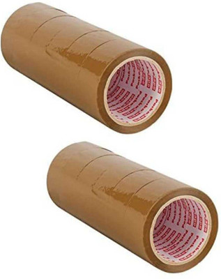World Wide Villa CELLO TAPE DISPENSAR ROLL CELLO TAPE (Manual)(Set of 12, Brown)