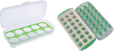 HighClaire Plastic Egg Container  - 10 L(Pack of 2, Multicolor)
