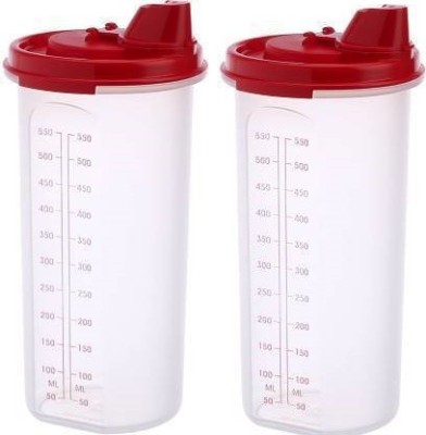 TUPPERWARE Plastic Milk Container  - 650 ml(Pack of 2, White)