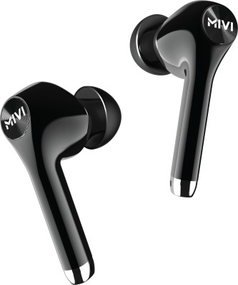 Mivi DuoPods M80 True Wireless Bluetooth Earbuds with Qualcomm Aptx, Studio Sound, Powerful Bass, 30 Hours of Battery and Ear pods with Touch Control Bluetooth Headset(Black, True Wireless)