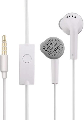 QBIT ESSENTIALS Original High Quality Earphone with Deep Bass and Mic Wired Headset(White, In the Ear)